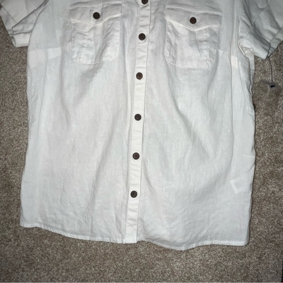 Croft‎ & Barrow White Casual Button Down Shirt - Picture 5 of 7